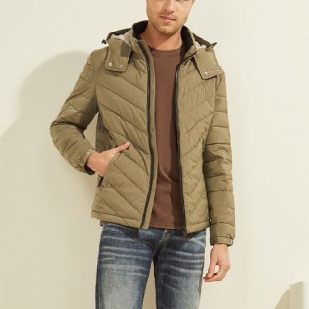 GUESS Men's Eco Quilted Jacket